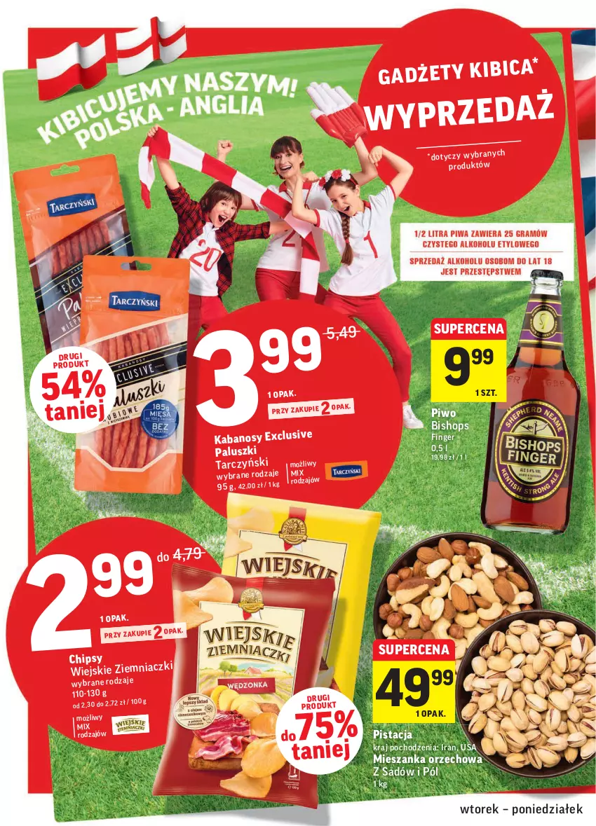 Gazetka promocyjna Intermarche - Gazetka promocyjna - ważna 07.09 do 13.09.2021 - strona 2 - produkty: Chipsy, Kabanos, Mieszanka orzechowa, Piwo, Tarczyński