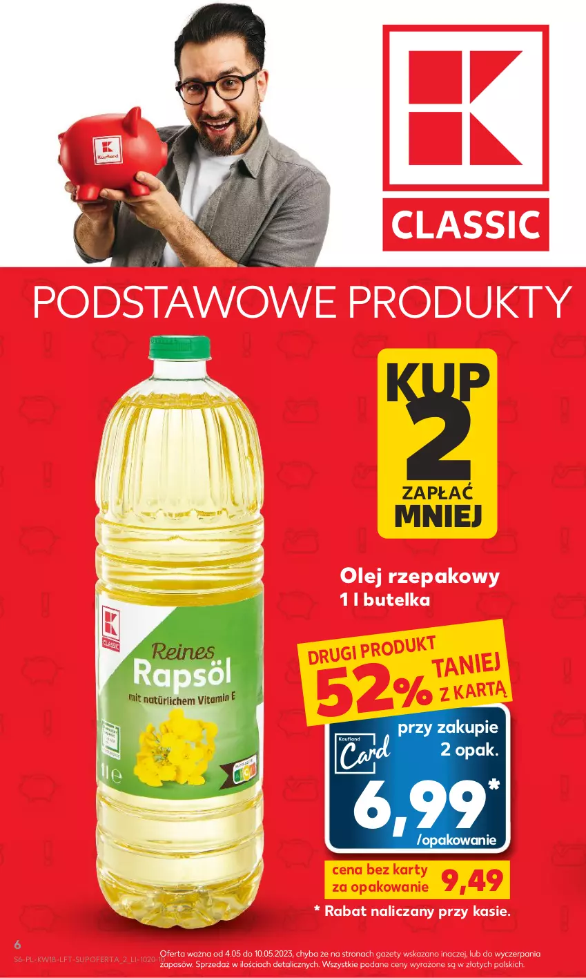 Gazetka promocyjna Kaufland - Gazetka tygodnia - ważna 04.05 do 10.05.2023 - strona 6 - produkty: Olej, Olej rzepakowy