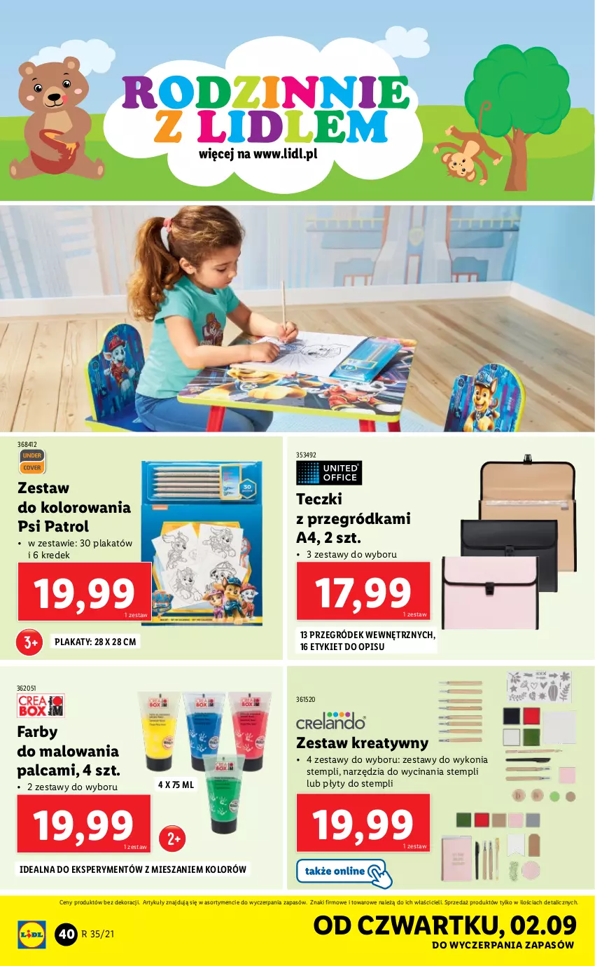 Gazetka promocyjna Lidl - GAZETKA - ważna 30.08 do 04.09.2021 - strona 40 - produkty: Fa, Psi Patrol