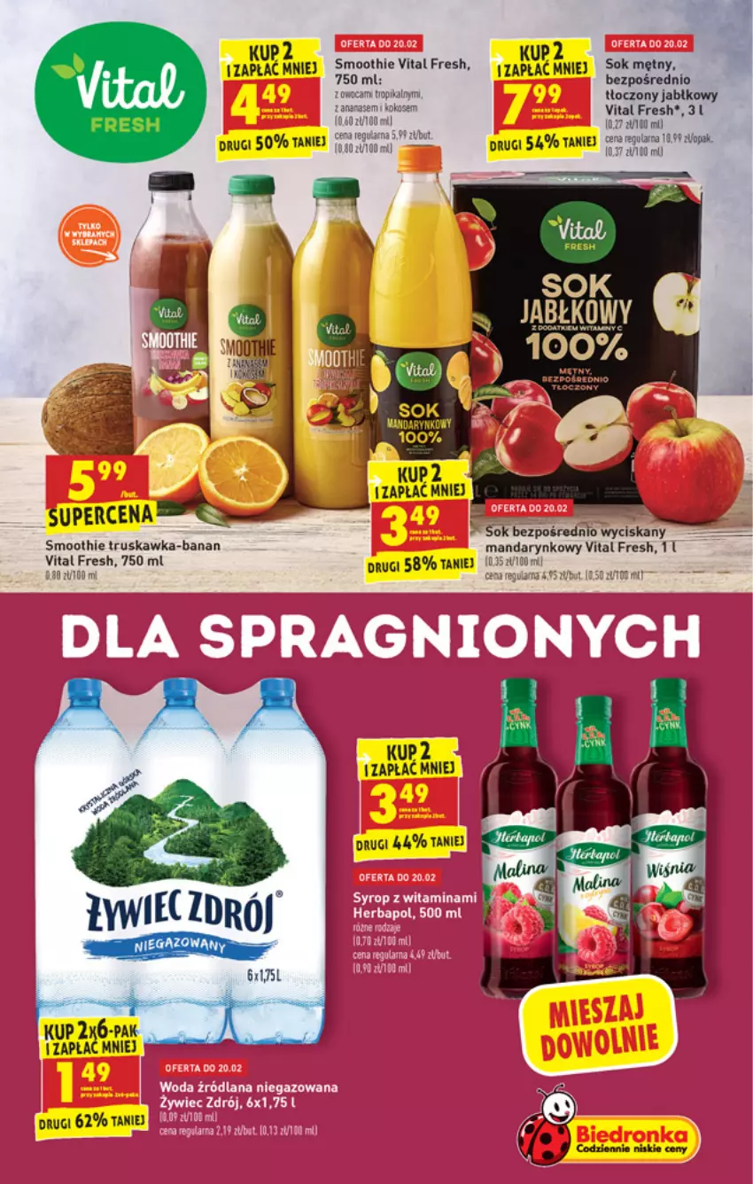 Gazetka promocyjna Biedronka - W tym tygodniu - ważna 18.02 do 24.02.2021 - strona 47 - produkty: Ananas, Kokos, Smoothie, Sok