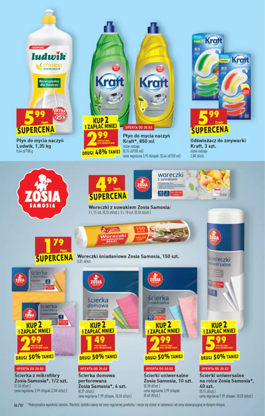 Gazetka promocyjna Biedronka - W tym tygodniu - ważna 18.02 do 24.02.2021 - strona 56 - produkty: Danio, Do mycia naczyń, Ludwik, Odświeżacz do zmywarki, Płyn do mycia, Płyn do mycia naczyń, Sok, Zmywarki