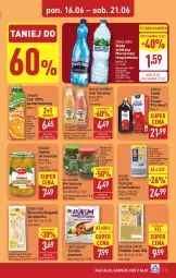 Gazetka promocyjna Aldi - Pełna oferta - Gazetka - ważna od 21.06 do 21.06.2025 - strona 13 - produkty: All Seasons, Sok, Gra, Korniszony, Kawa, Tortilla, Bułeczki, LANA, Golden Seafood, Tonik, Tymbark, Tuńczyk, Chleb, Woda