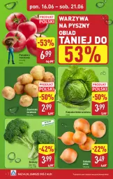 Gazetka promocyjna Aldi - Pełna oferta - Gazetka - ważna od 21.06 do 21.06.2025 - strona 2 - produkty: Cebula, Warzywa, Ziemniaki, Brokuły, Pomidory
