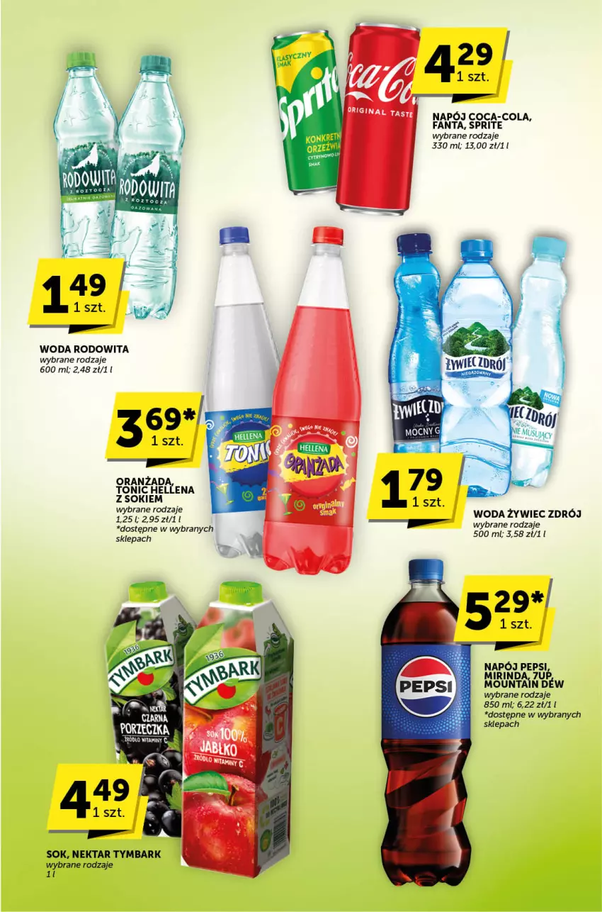 Gazetka promocyjna ABC - ważna 16.05 do 30.05.2024 - strona 26 - produkty: 7up, Coca-Cola, Fa, Fanta, Hellena, Mirinda, Napój, Nektar, Pepsi, Sok, Sprite, Tymbark, Woda