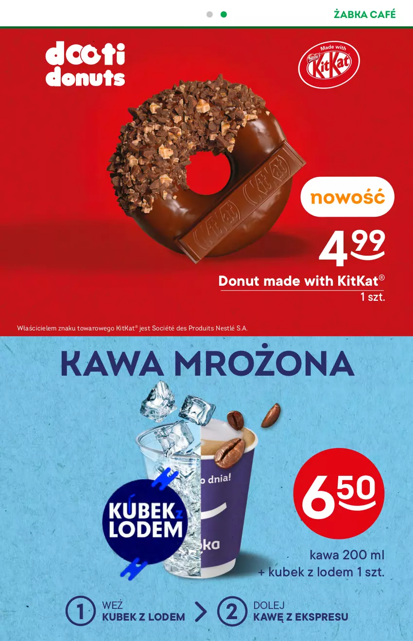 Gazetka promocyjna Żabka - ważna 22.06 do 28.06.2022 - strona 27 - produkty: Donut, Kawa, Kubek, Nestlé, Olej