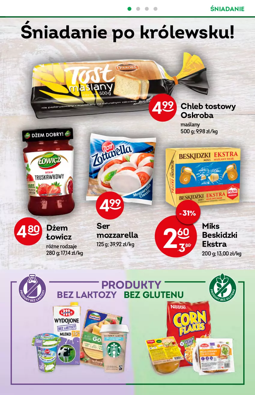 Gazetka promocyjna Żabka - ważna 22.06 do 28.06.2022 - strona 29 - produkty: Beskidzki, Chleb, Chleb tostowy, Dżem, Mozzarella, Ser