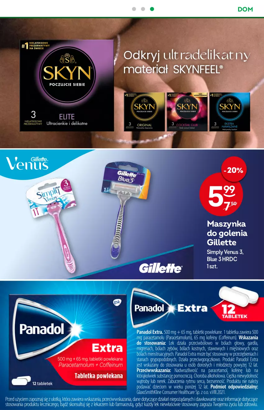 Gazetka promocyjna Żabka - ważna 22.06 do 28.06.2022 - strona 48 - produkty: Gillette, Maszynka, Maszynka do golenia, Skyn, Szynka, Venus