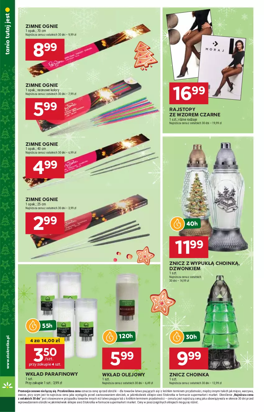 Gazetka promocyjna Stokrotka - Market - ważna 12.12 do 18.12.2024 - strona 22 - produkty: Choinka, HP, Inka, Olej, Rajstopy, Top, Wkład olejowy, Znicz