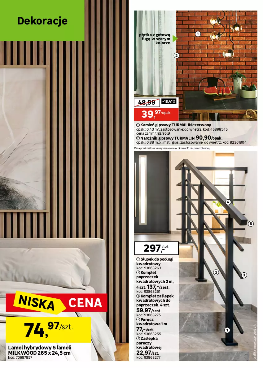 Gazetka promocyjna Leroy Merlin - Gazetka Leroy Merlin - ważna 15.07 do 11.08.2026 - strona 10 - produkty: Gniazdo pojedyncze, Gra, Grafika, Kamień gipsowy, Lampa, Lampa wisząca, Narożnik, Plafon, Płytka, Por, Ramka, Ser, Słupek, Włącznik podwójny, Włącznik pojedynczy