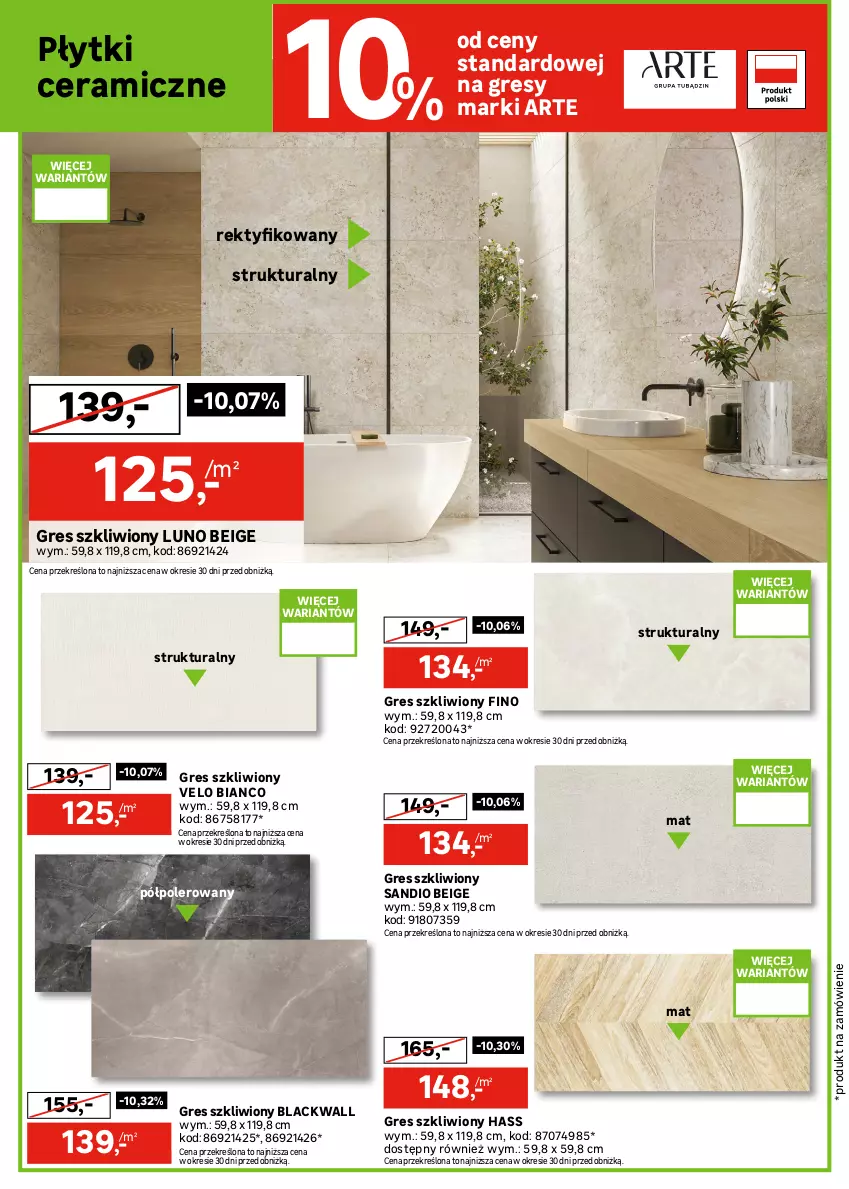 Gazetka promocyjna Leroy Merlin - Gazetka Leroy Merlin - ważna 15.07 do 11.08.2026 - strona 18 - produkty: Gres, Gres szkliwiony, Lack, Por