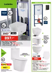 Gazetka promocyjna Leroy Merlin - Gazetka Leroy Merlin - Gazetka - ważna od 11.08 do 11.08.2026 - strona 22 - produkty: Kompakt WC, Por, Miska wisząca, Szafka pod umywalkę, Słupek, Deska wolnoopadająca, Meble łazienkowe, Tran, Szafka, Sport, Umywalka, Grohe, Meble, Miska, Dezynfekcja