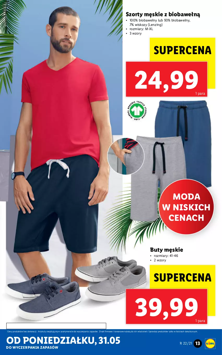 Gazetka promocyjna Lidl - GAZETKA - ważna 31.05 do 05.06.2021 - strona 13 - produkty: Buty, Moda, Szorty