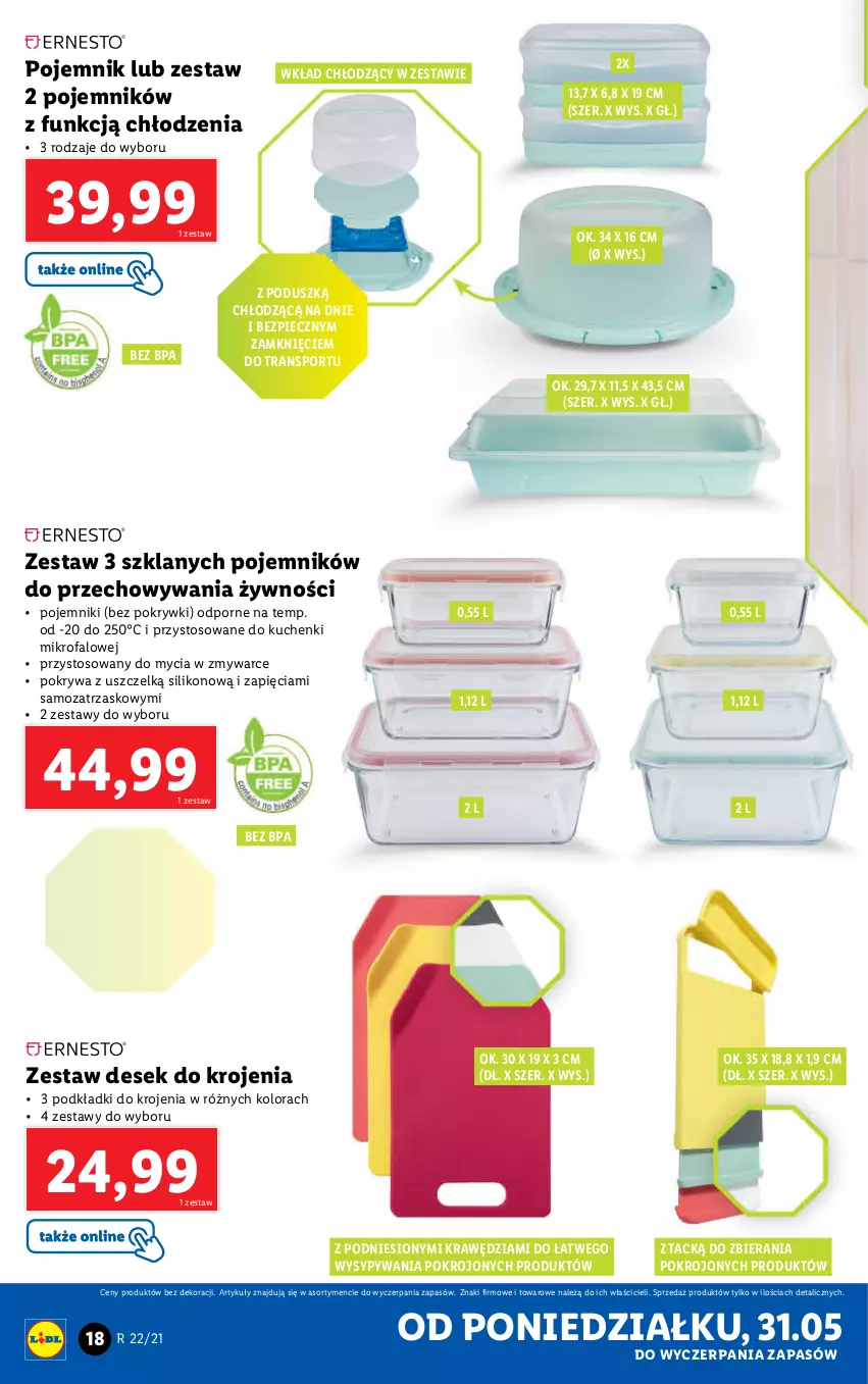 Gazetka promocyjna Lidl - GAZETKA - ważna 31.05 do 05.06.2021 - strona 18 - produkty: Fa, Kuchenki mikrofalowe, Piec, Podkład, Pojemnik, Pokrywa, Por, Sport, Tran