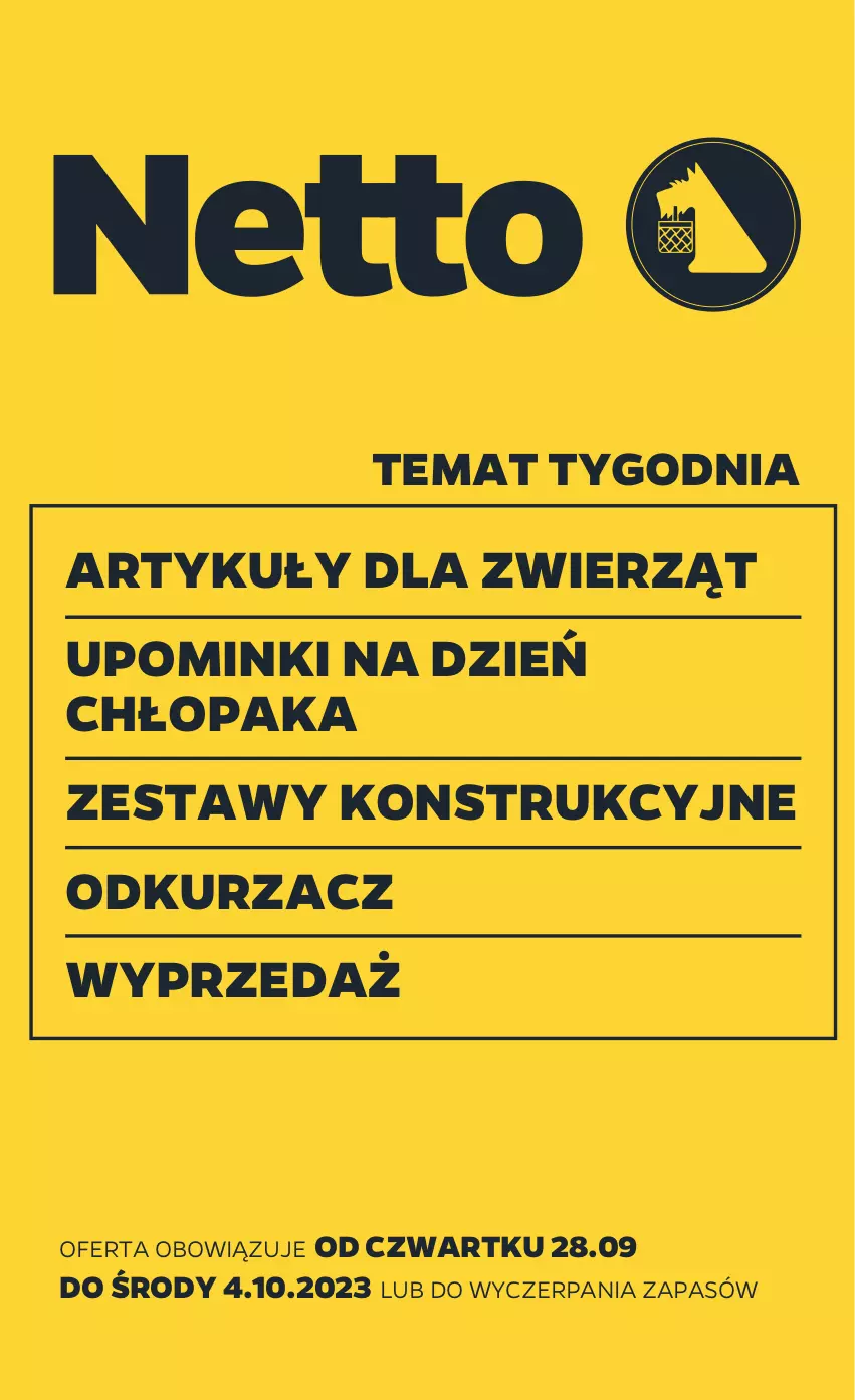 Gazetka promocyjna Netto - Akcesoria i dodatki - ważna 28.09 do 04.10.2023 - strona 1 - produkty: Odkurzacz