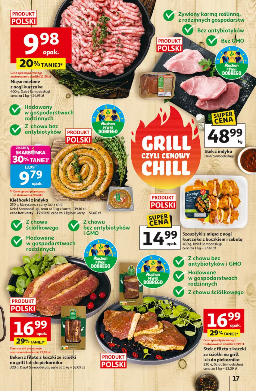 Gazetka promocyjna Auchan - Gazetka 30 Lat Hipermarket Auchan - ważna 23.04 do 28.04.2026 - strona 17 - produkty: Beko, Grill, Kurczak, Mięso, Mięso mielone, Piekarnik, Stek, Tran