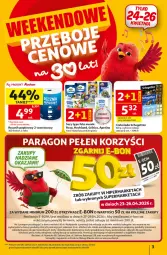 Gazetka promocyjna Auchan - Gazetka 30 Lat Hipermarket Auchan - Gazetka - ważna od 28.04 do 28.04.2026 - strona 3 - produkty: Ser, Por, Gra, Telefon, Papier, Schogetten, Ręcznik, Sport, Czekolada, Hochland, Feta, Olej, Mleko, Fa