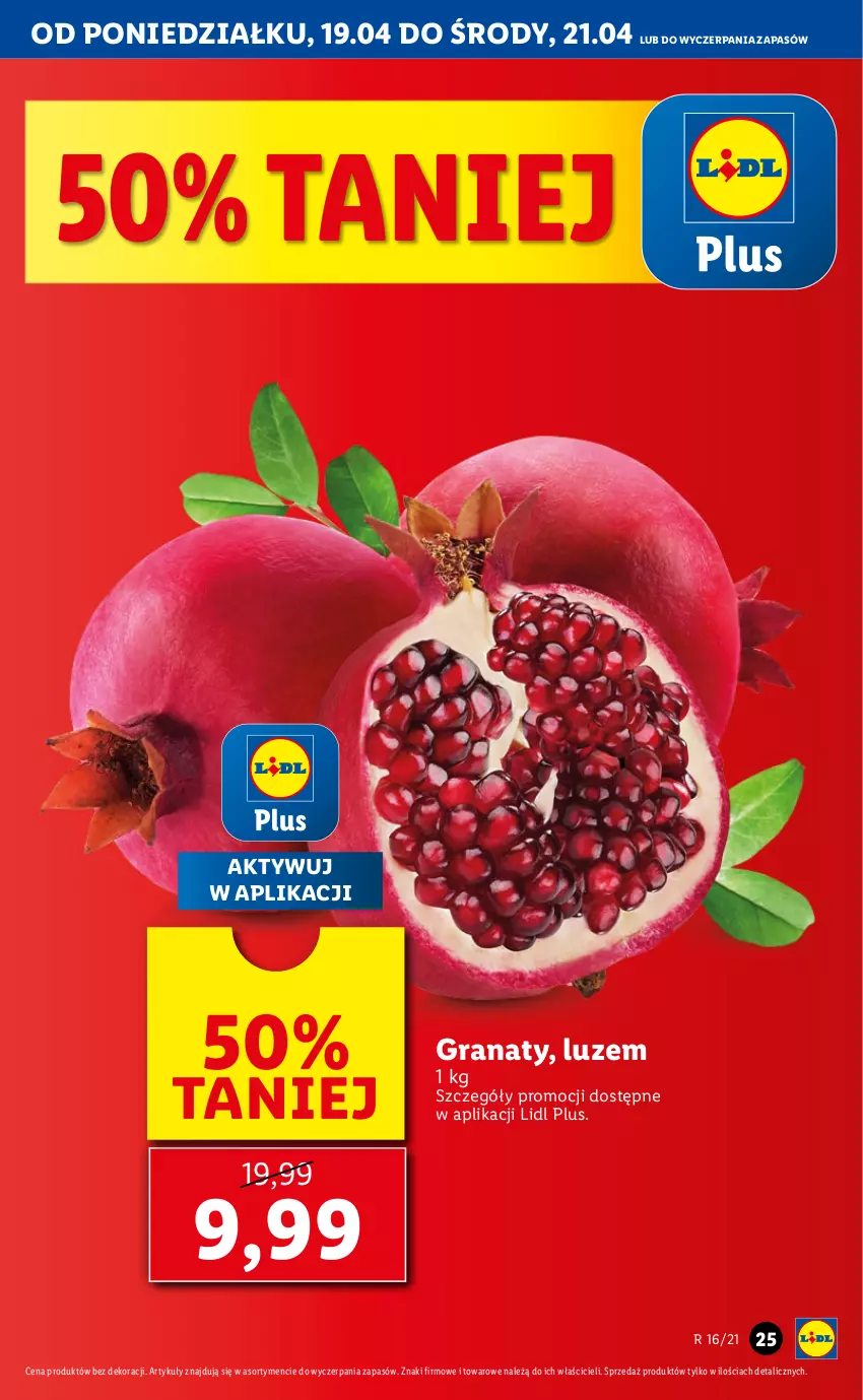 Gazetka promocyjna Lidl - GAZETKA - ważna 19.04 do 21.04.2021 - strona 25 - produkty: Gra, Granat