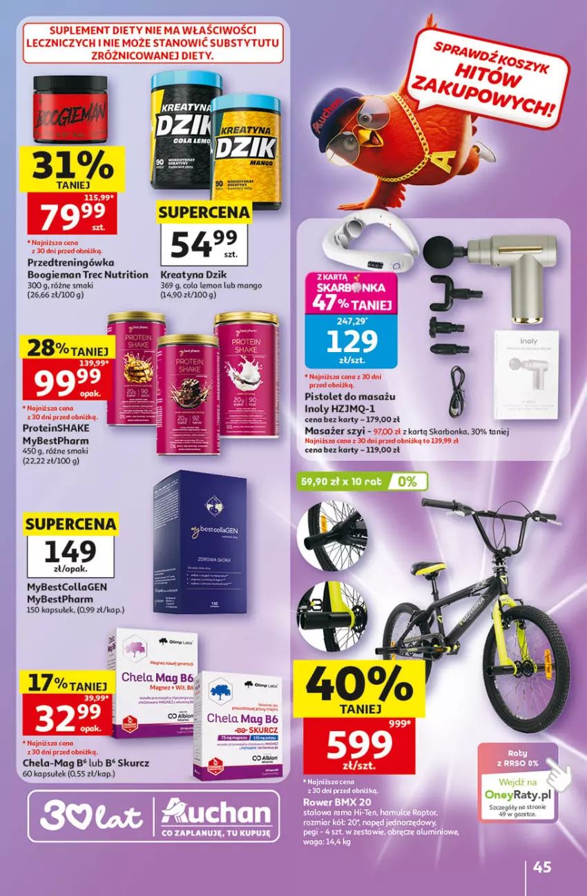 Gazetka promocyjna Auchan - Gazetka 30 Lat Hipermarket Auchan - ważna 14.05 do 20.05.2026 - strona 45 - produkty: Fa, Mango, Masażer, Pistolet, STP