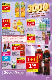Gazetka promocyjna Auchan - Gazetka 30 Lat Hipermarket Auchan - Gazetka - ważna od 20.05 do 20.05.2026 - strona 33 - produkty: Piwo, Mus, Napój energetyczny, Tymbark, Szyna, Woda, Mango, Napój, Nektar