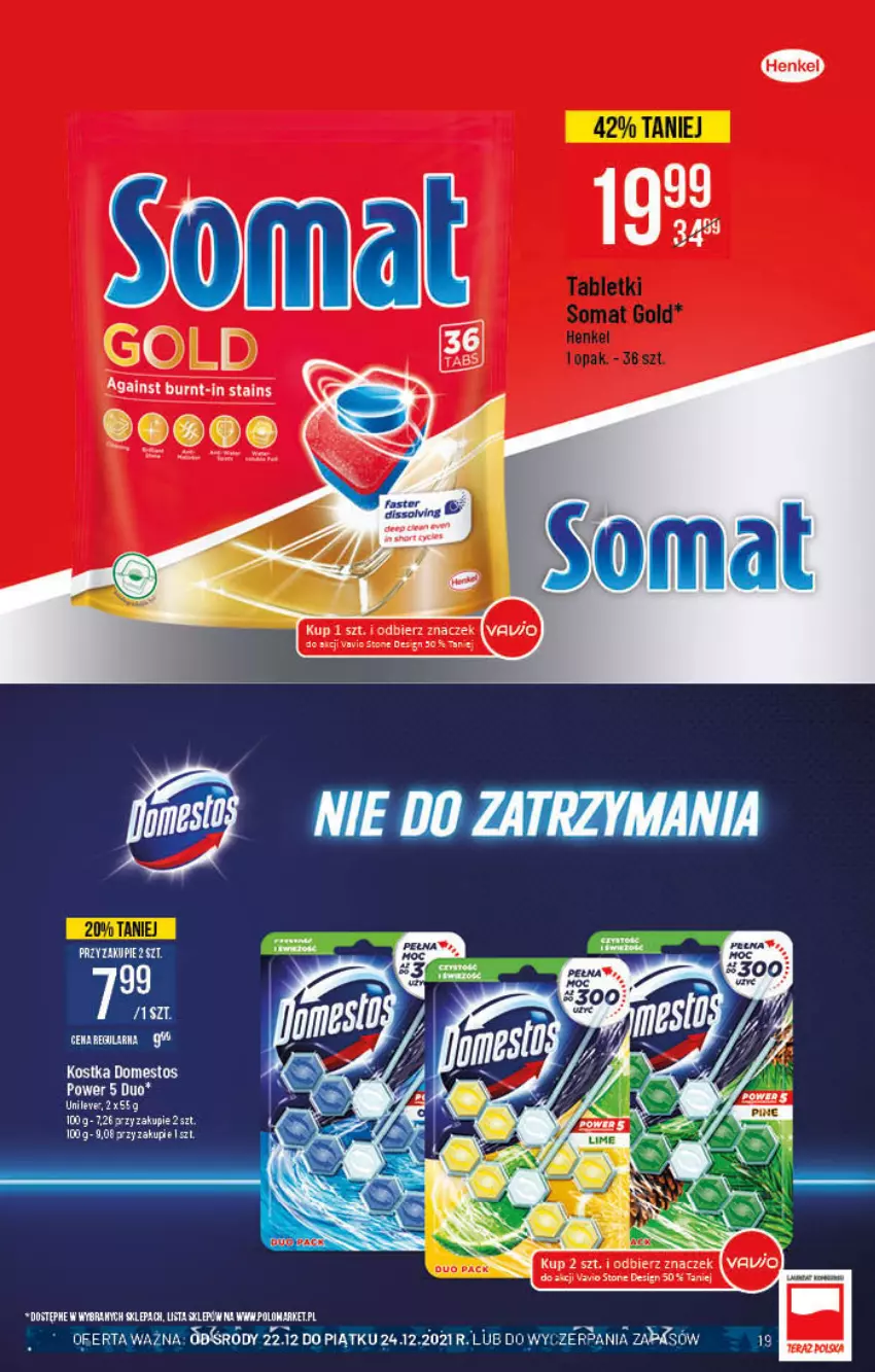 Gazetka promocyjna PoloMarket - Gazetka pomocyjna - ważna 22.12 do 31.12.2021 - strona 19 - produkty: Domestos, Fa