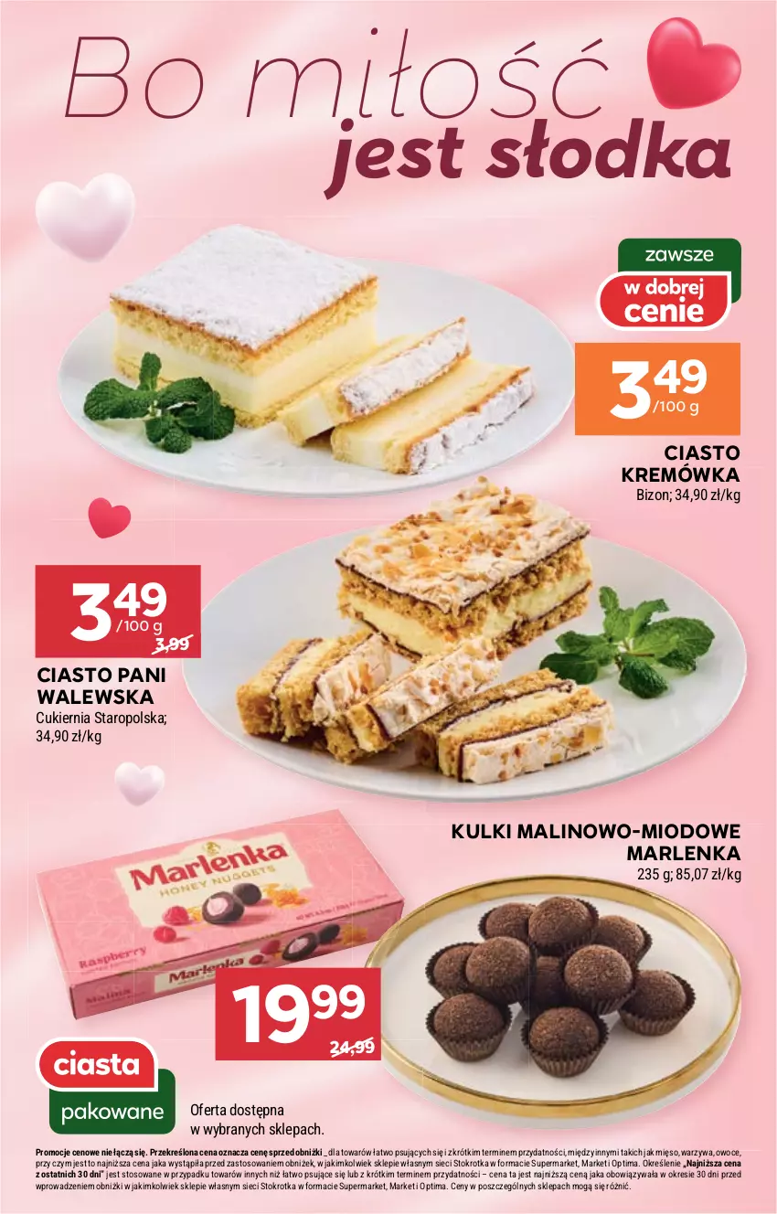 Gazetka promocyjna Stokrotka - Supermarket - ważna 12.02 do 18.02.2026 - strona 10 - produkty: Cukier, Kremówka, Mięso, Optima, Owoce, Warzywa