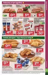 Gazetka promocyjna Stokrotka - Supermarket - Gazetka - ważna od 18.02 do 18.02.2026 - strona 17 - produkty: Piec, Polędwica, Krakus, Warzywa, Por, Salami, Kiełbasa krakowska, Parówki, Szynka, Tarczyński, Optima, Bagietka, Pizza, Salami z papryką, Pieczywo, Półbagietka, Owoce, Kabanos, Kiełbasa, Olewnik, Bułka, Mięso, Jabłka