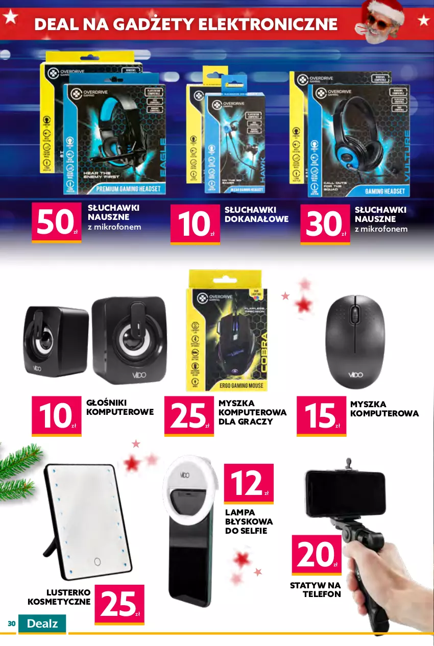 Gazetka promocyjna Dealz - KATALOG ŚWIĄTECZNYDEAL Z MIKOŁAJEM! - ważna 09.11 do 24.12.2022 - strona 30 - produkty: Ciastka, Głośnik, Gra, Haribo, Komputer, Lampa, Lusterko kosmetyczne, Mikrofon, Mysz, Słuchawki, Telefon