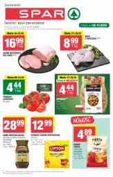 Gazetka promocyjna Spar - Spar - Gazetka - ważna od 15.10 do 15.10.2025 - strona 1 - produkty: Kurczak, Torebka, Kawa rozpuszczalna, Top, Chipsy, Kawa, Herbata czarna, Schab wieprzowy, Lipton, Jacobs, Herbata