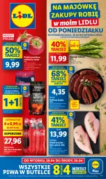 Gazetka promocyjna Lidl - GAZETKA - Gazetka - ważna od 29.04 do 29.04.2025 - strona 1 - produkty: Piwa, Kurczak, Gra, Coca-Cola, PIKOK, Kiełbasa, Pomidory, Kiełbasa śląska