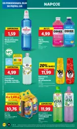 Gazetka promocyjna Lidl - GAZETKA - Gazetka - ważna od 29.04 do 29.04.2025 - strona 34 - produkty: Sok, Pur, Gin, Lemoniada, Ice tea, Kawa, Napoje, Limonka, Oshee, Woda mineralna, Woda, Napój, Nestea, Magnez, Fa