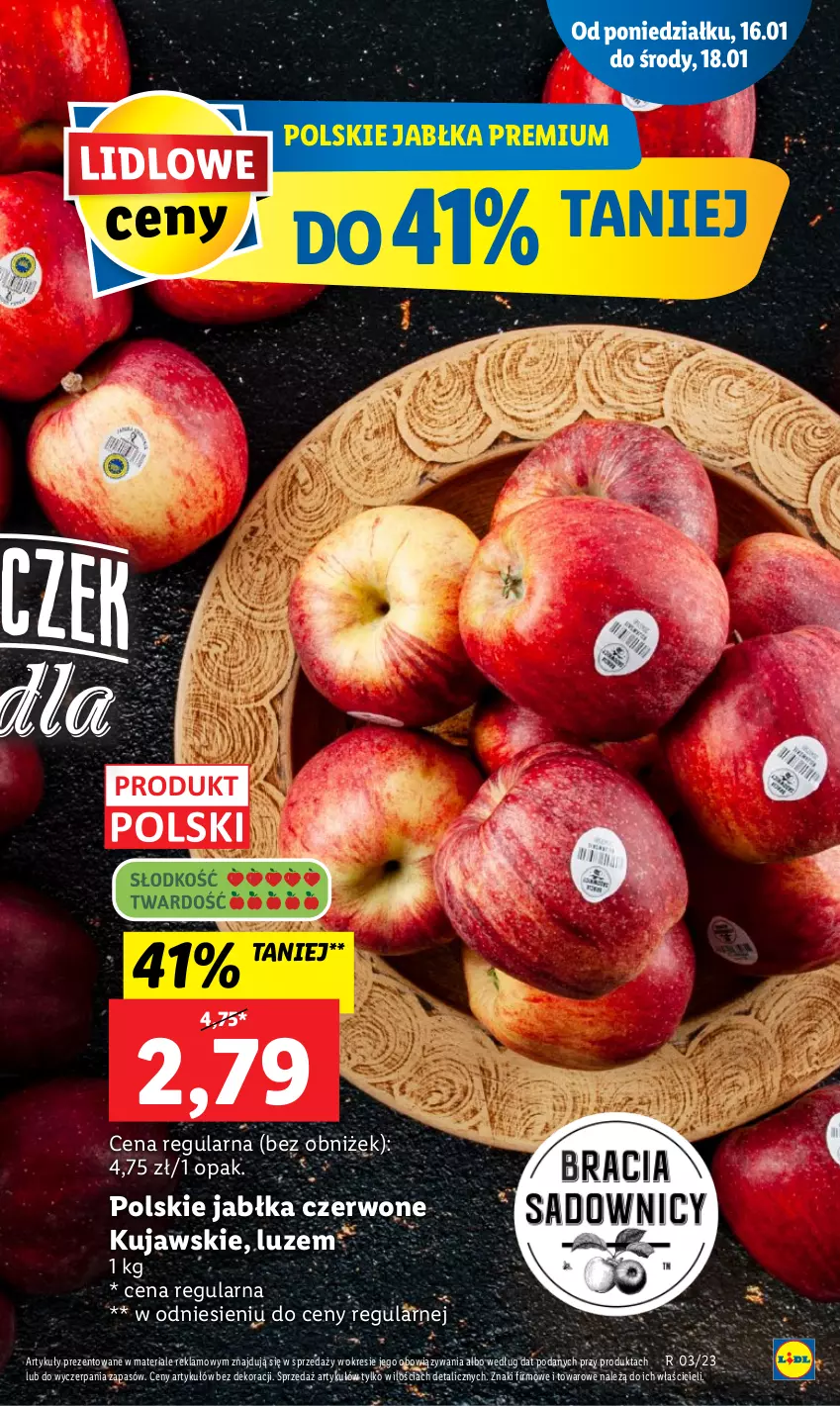 Gazetka promocyjna Lidl - GAZETKA - ważna 16.01 do 18.01.2023 - strona 15 - produkty: Jabłka, Kujawski