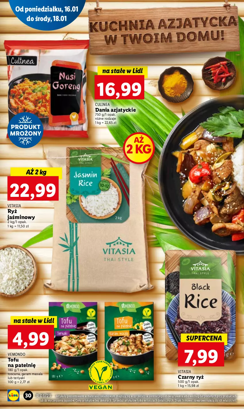 Gazetka promocyjna Lidl - GAZETKA - ważna 16.01 do 18.01.2023 - strona 36 - produkty: Ryż, Tofu