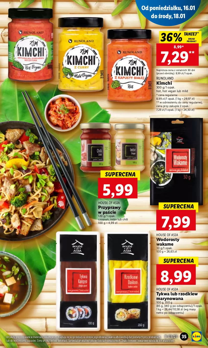 Gazetka promocyjna Lidl - GAZETKA - ważna 16.01 do 18.01.2023 - strona 41 - produkty: Czosnek, House of Asia, Imbir, Przyprawy, Runoland