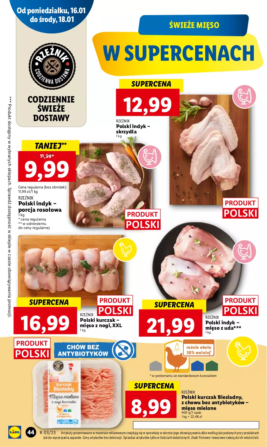 Gazetka promocyjna Lidl - GAZETKA - ważna 16.01 do 18.01.2023 - strona 50 - produkty: Kurczak, Mięso, Mięso mielone, Por