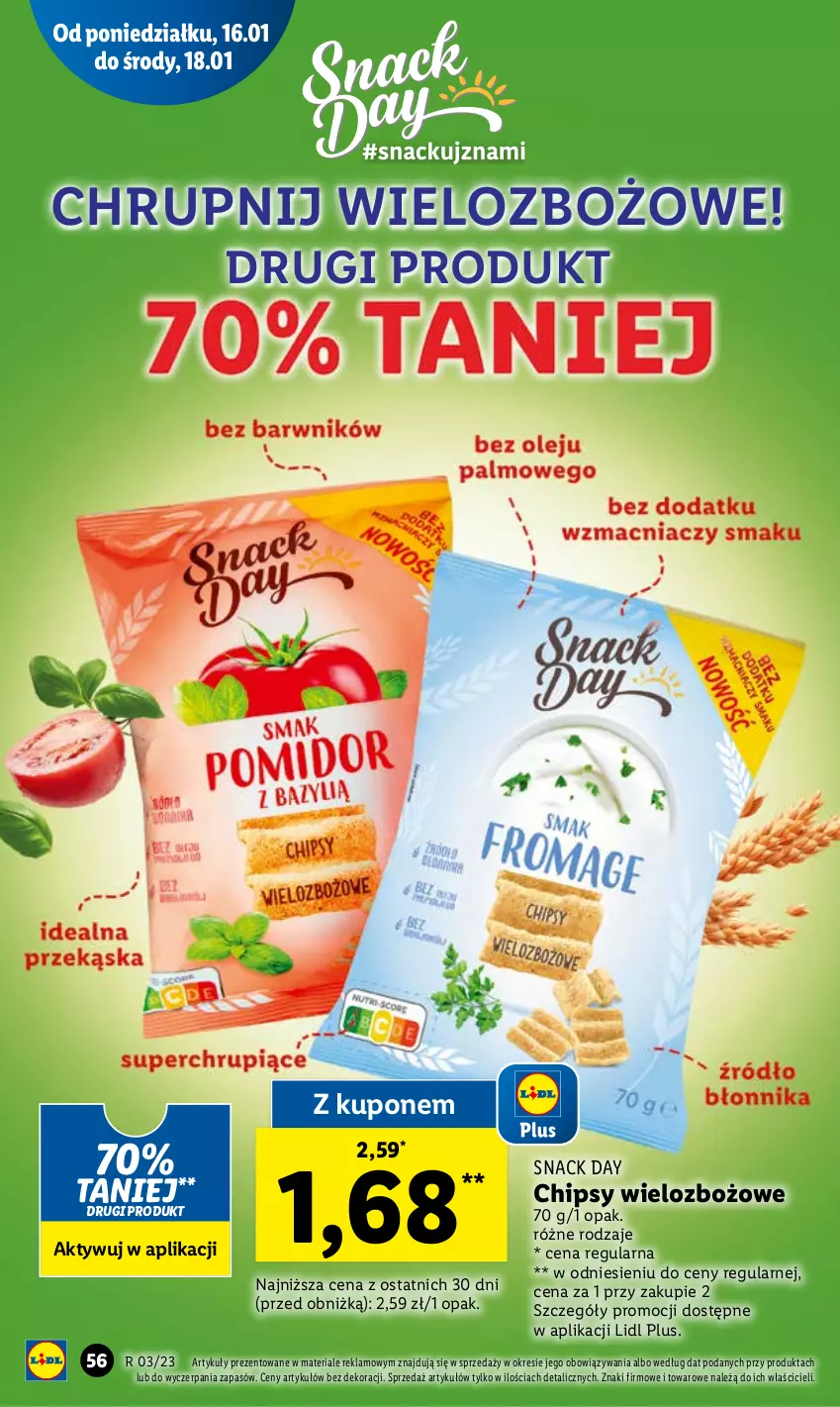 Gazetka promocyjna Lidl - GAZETKA - ważna 16.01 do 18.01.2023 - strona 62 - produkty: Chipsy