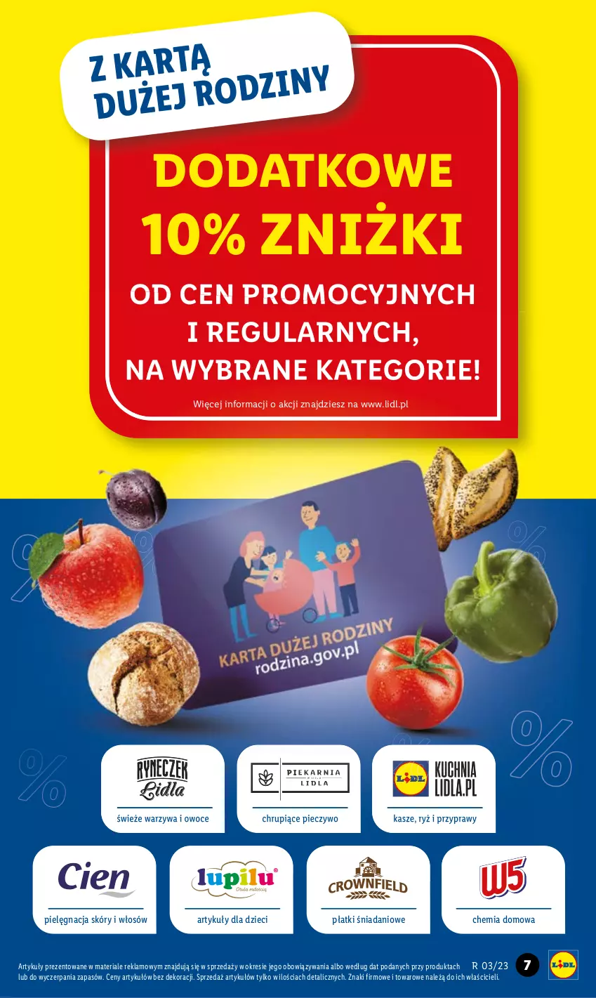 Gazetka promocyjna Lidl - GAZETKA - ważna 16.01 do 18.01.2023 - strona 7 - produkty: Danio, Dzieci, Owoce, Piec, Pieczywo, Pielęgnacja skóry, Przyprawy, Ryż, Warzywa, Warzywa i owoce