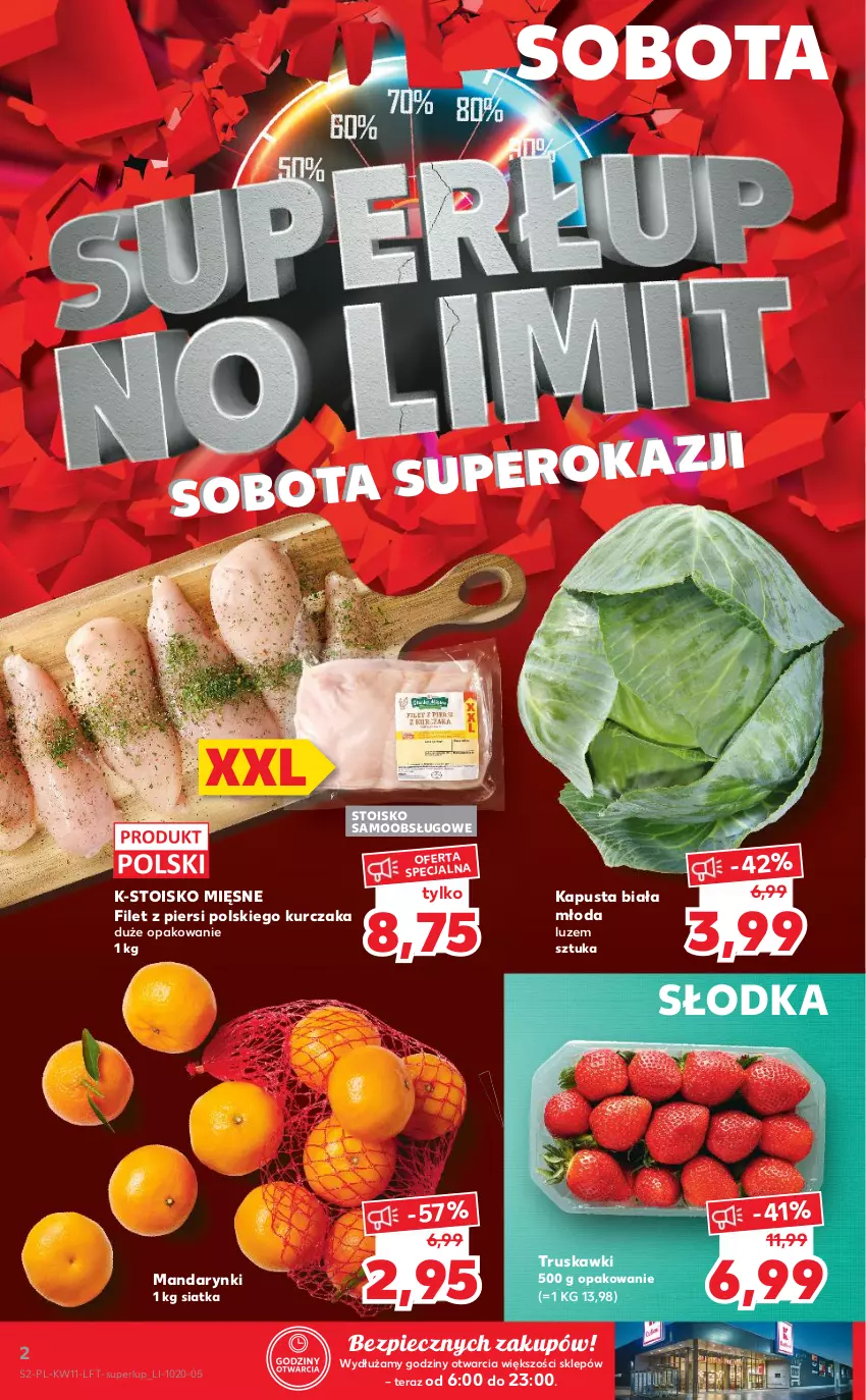 Gazetka promocyjna Kaufland - OFERTA TYGODNIA - ważna 18.03 do 24.03.2021 - strona 2 - produkty: Kurczak, Mandarynki, Piec, Siatka, Tera, Truskawki