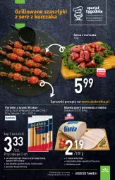 Gazetka promocyjna Stokrotka - Supermarket - Gazetka - ważna od 18.08 do 18.08.2021 - strona 6 - produkty: Kurczak, Krakus, Ser, Parówki, Parówki z szynki, Serca z kurczaka, Bianka