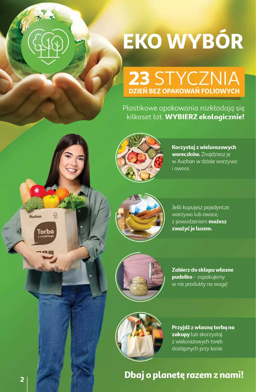 Gazetka promocyjna Auchan - Gazetka Ceny w dół Część 3 Hipermarket Auchan - ważna 18.01 do 24.01.2024 - strona 2 - produkty: Fa