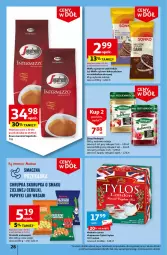 Gazetka promocyjna Auchan - Gazetka Ceny w dół Część 3 Hipermarket Auchan - Gazetka - ważna od 24.01 do 24.01.2024 - strona 28 - produkty: Ryż, Orzeszki, Kawa ziarnista, Orzeszki w skorupce, Kawa, Herbata czarna, Dżem, Wafle, Sonko, Wasa, Herbata, Segafredo, Herbapol