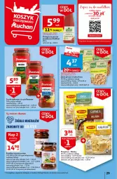 Gazetka promocyjna Auchan - Gazetka Ceny w dół Część 3 Hipermarket Auchan - Gazetka - ważna od 24.01 do 24.01.2024 - strona 29 - produkty: Makaron, Dawtona, Sos, Ryż, Mus, Winiary, Sos do makaronu, Olej, Pomidory, Knorr, Danie gotowe