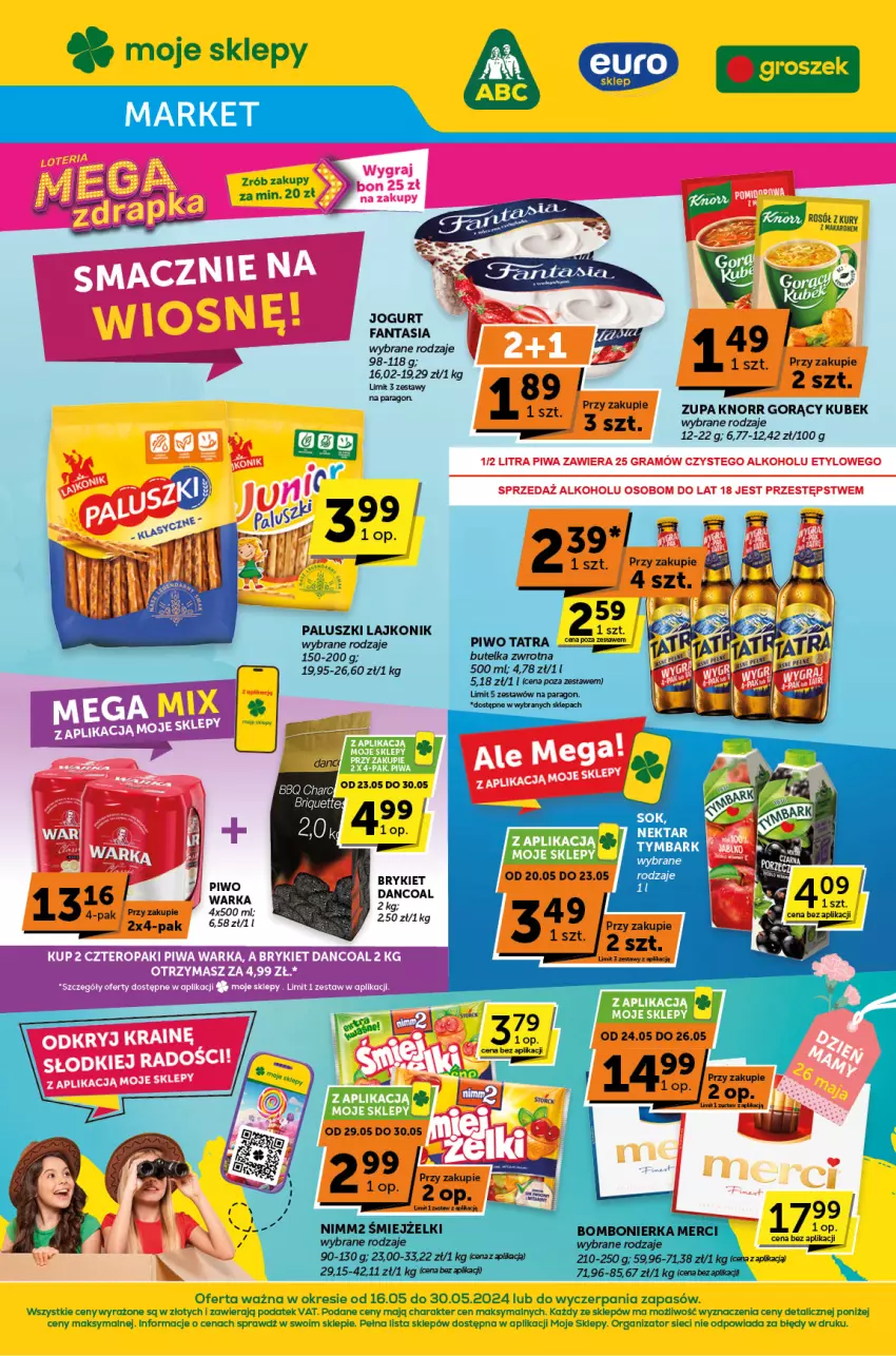 Gazetka promocyjna ABC - ważna 16.05 do 30.05.2024 - strona 1 - produkty: Fa, Fanta, Knorr, Kubek, Piwa, Rosół, Tymbark, Warka, Zupa