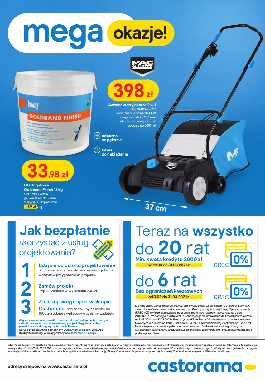 Gazetka promocyjna Castorama - Gazetka Castorama - ważna 03.03 do 31.03.2021 - strona 30 - produkty: Astor, Dres, Finish, Gra, Por, Rama, Sok, Tera, Top