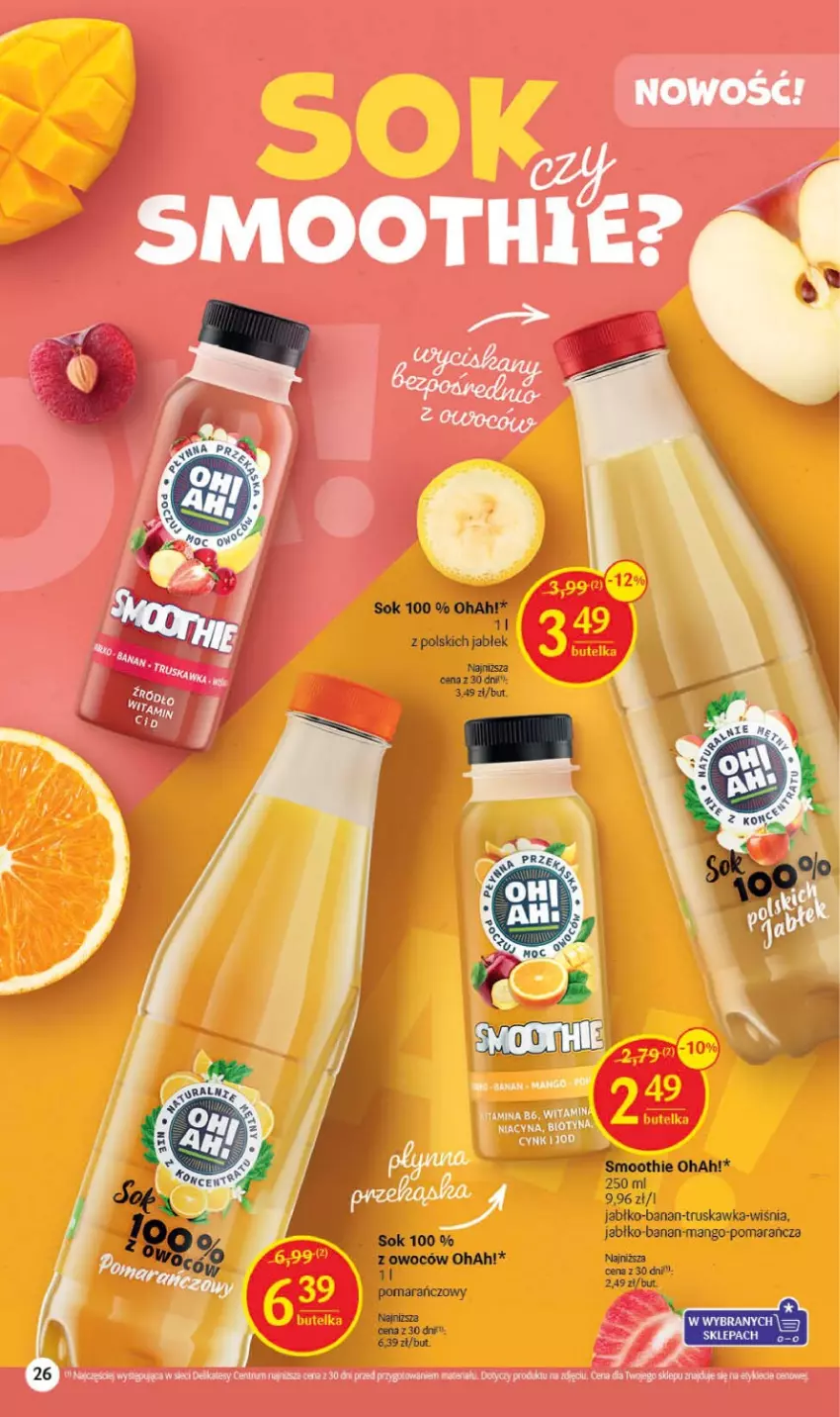 Gazetka promocyjna Delikatesy Centrum - Gazetka DC08 - ważna 23.02 do 01.03.2023 - strona 26 - produkty: Cynk, Mango, Ser, Smoothie