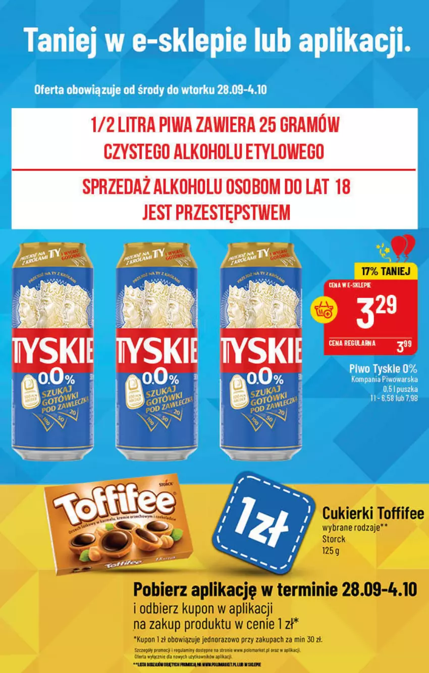 Gazetka promocyjna PoloMarket - Gazetka pomocyjna - ważna 28.09 do 04.10.2022 - strona 63 - produkty: Cukier, Cukierki, Gra, Piwa, Toffifee