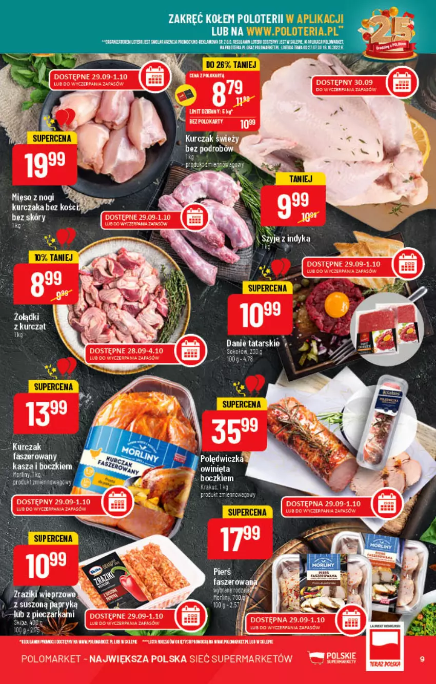 Gazetka promocyjna PoloMarket - Gazetka pomocyjna - ważna 28.09 do 04.10.2022 - strona 9 - produkty: Fa, HP, Krakus, Kurczak, Mięso, Olej