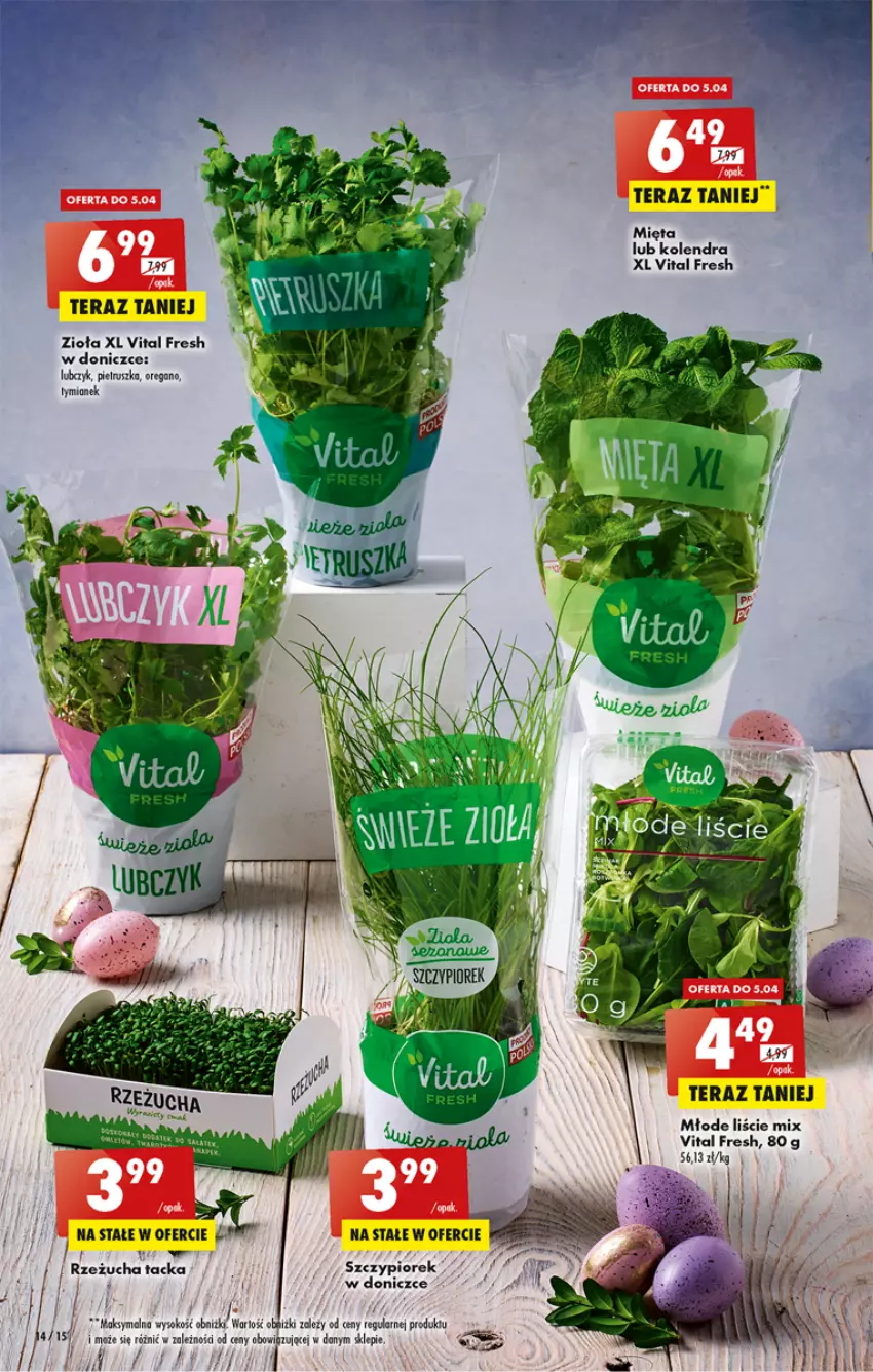 Gazetka promocyjna Biedronka - ważna 03.04 do 08.04.2023 - strona 14 - produkty: Fa, Feta, Kolendra, Mięta, Pietruszka, Rzeżucha, SEKO