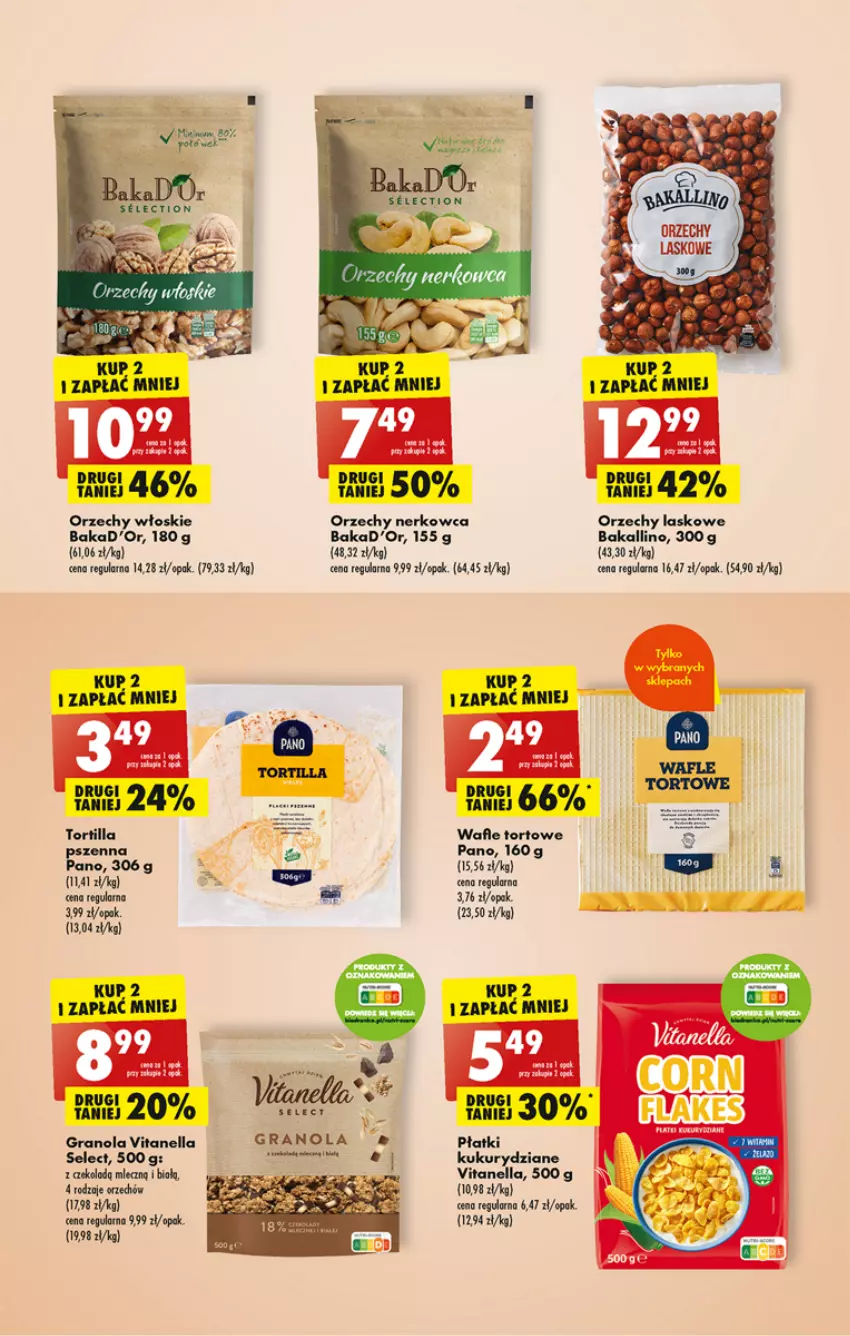 Gazetka promocyjna Biedronka - ważna 03.04 do 08.04.2023 - strona 37 - produkty: Gra, Granola, Orzechy włoskie, Wafle, Wafle tortowe