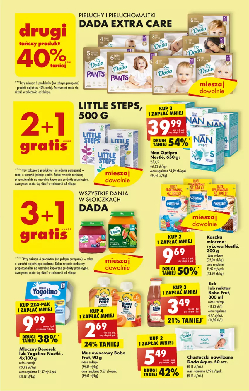 Gazetka promocyjna Biedronka - ważna 03.04 do 08.04.2023 - strona 43 - produkty: Ba!, Brugi, Chusteczki, Dada, Deser, Gra, Majtki, Mus, Nektar, Pieluchomajtki, Pieluchy, Por, Ryż, Ser, Serek, Sok, Tera