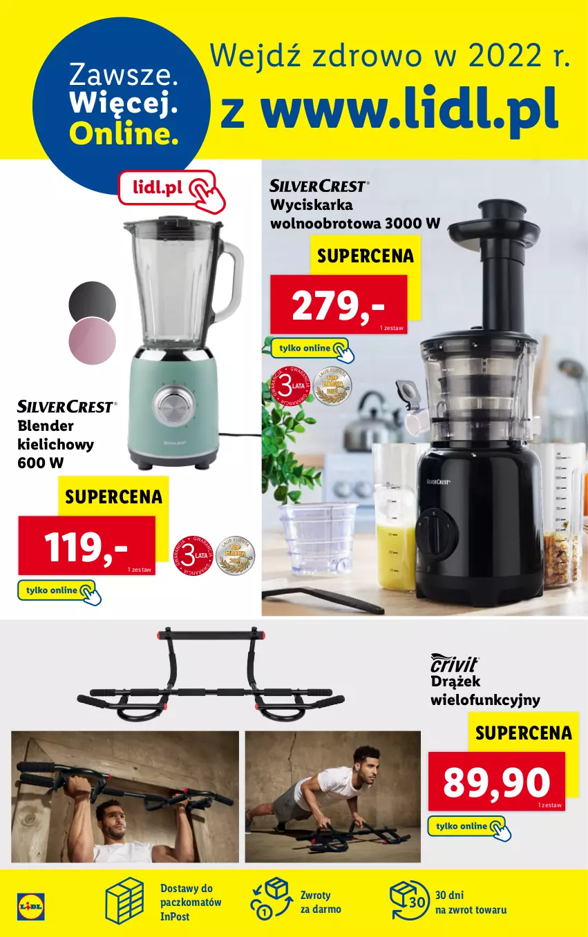 Gazetka promocyjna Lidl - GAZETKA - ważna 03.01 do 09.01.2022 - strona 24 - produkty: Blender, Wyciskarka, Wyciskarka wolnoobrotowa